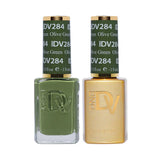 DND DIVA Duo Gel Matching Color 284 Olive Green