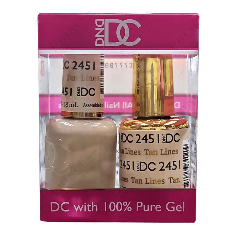 DND DC Duo Gel Matching Color 2451 Tan Lines