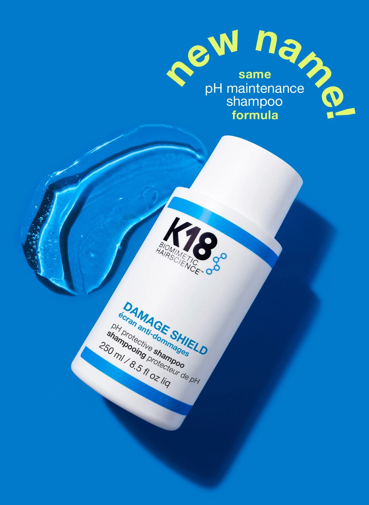 K18 Biomimetic Hairscience DAMAGE SHIELD pH Protective Shampoo 8.5 fl. oz.