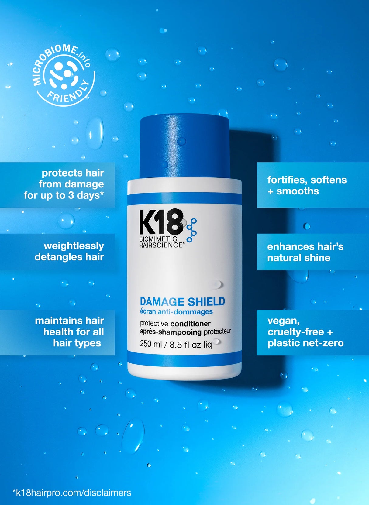 K18 Biomimetic Hairscience DAMAGE SHIELD Protective Conditioner 8.5 fl. oz.