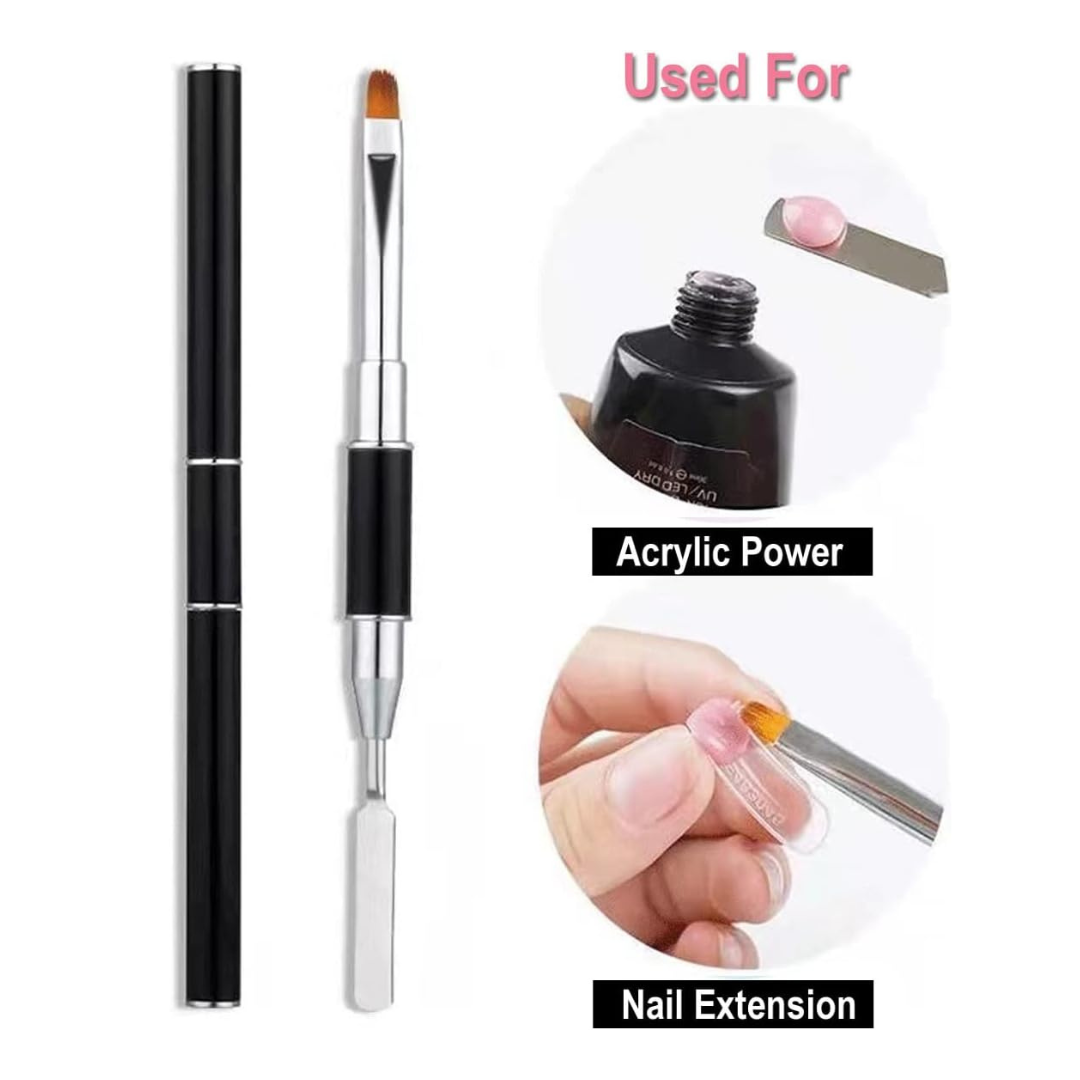 JNBS Nail Brush Nail Extension Dual-Ended (Polygel Usage)