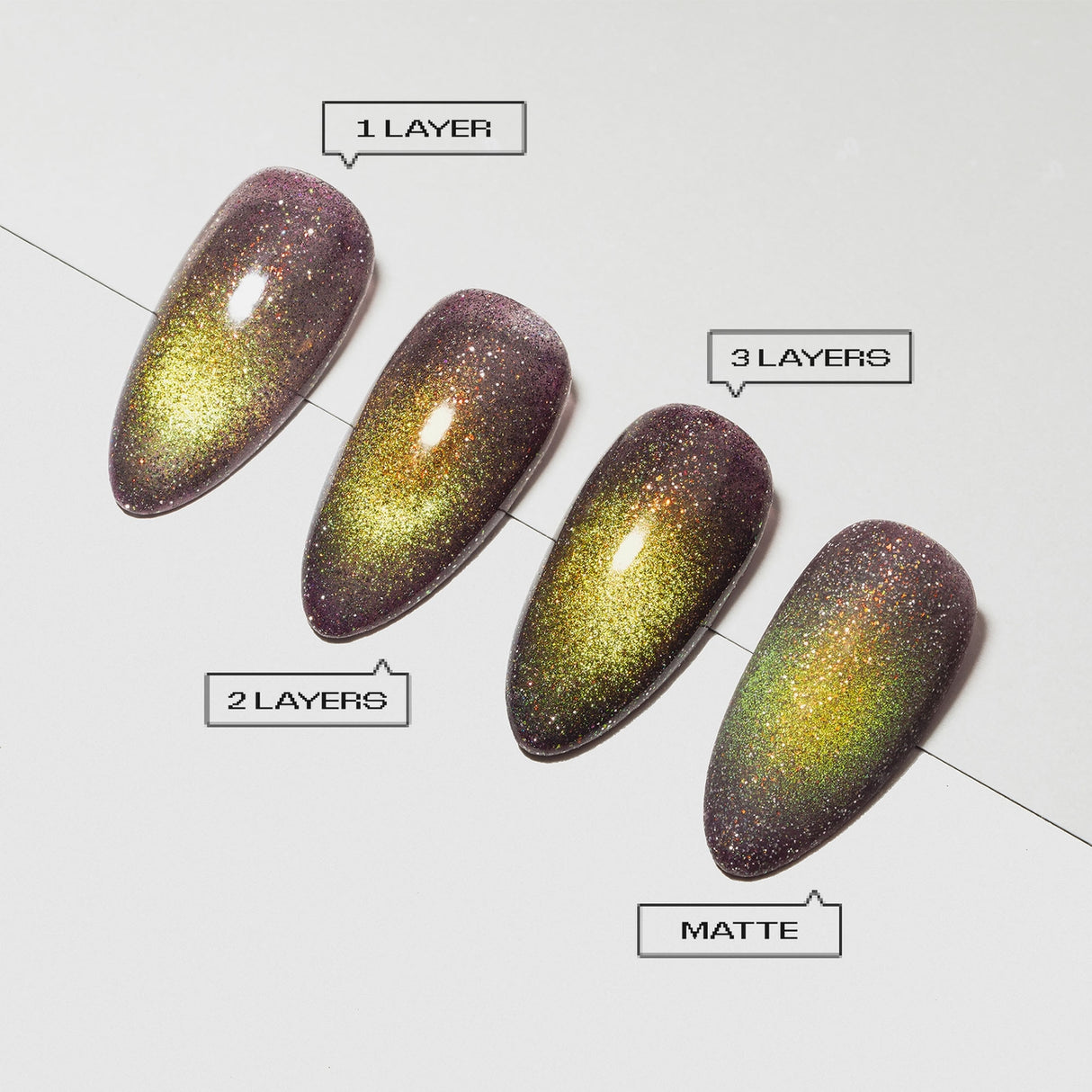 Apres Prismatic Flash Glitter Cat Eye - Matrix Glow FG13 (HEMA/TPO/TMPTA-Free)
