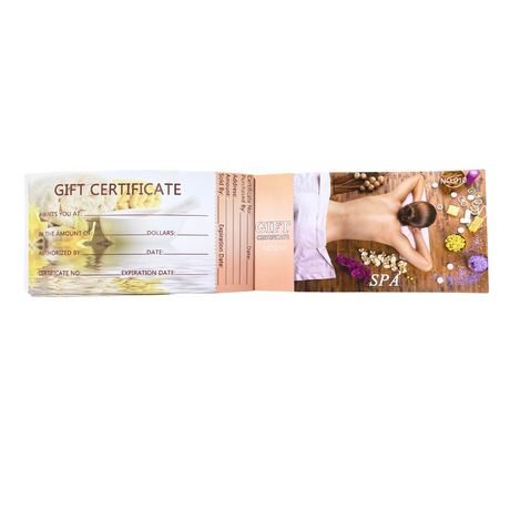 Gift Certificate for Spa (Pack of 50pcs)