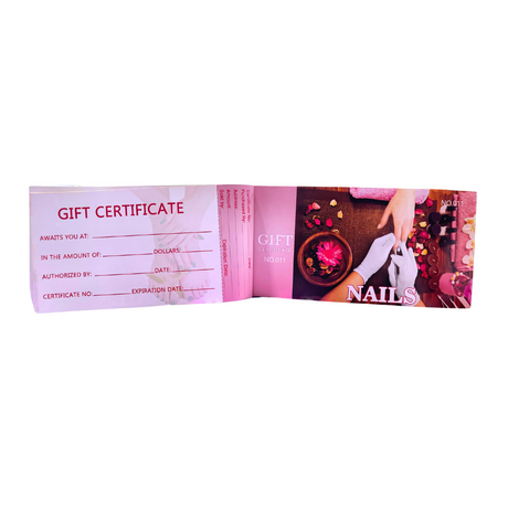Gift Certificate for Nails (Pack of 50pcs)