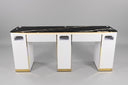 JNBS Royal Double Manicure Table with Ceramic Table Top (Please Call JNBS to Order)