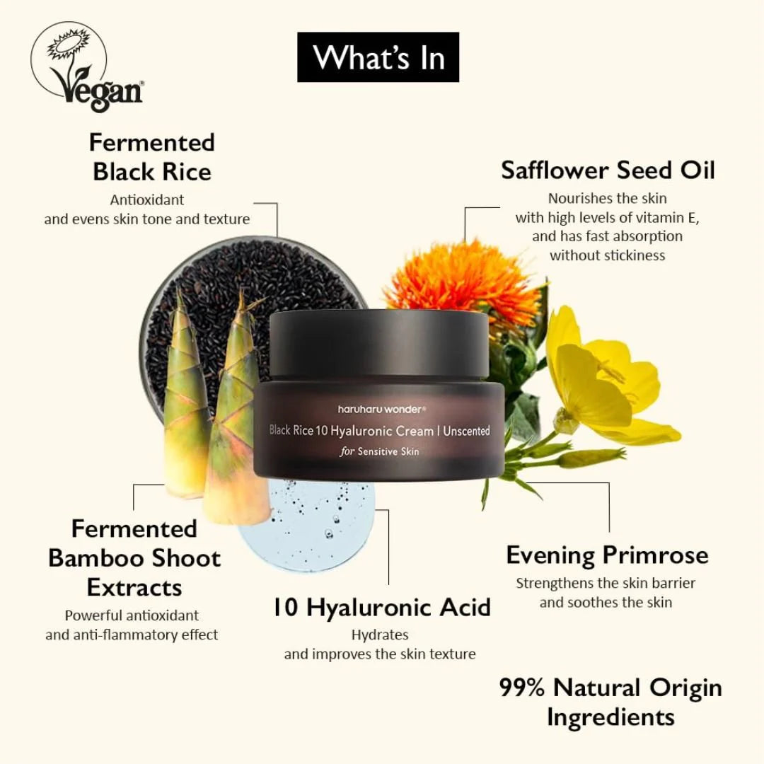 HARUHARU WONDER Black Rice Hyaluronic Cream 50ml Renew (Unscented)