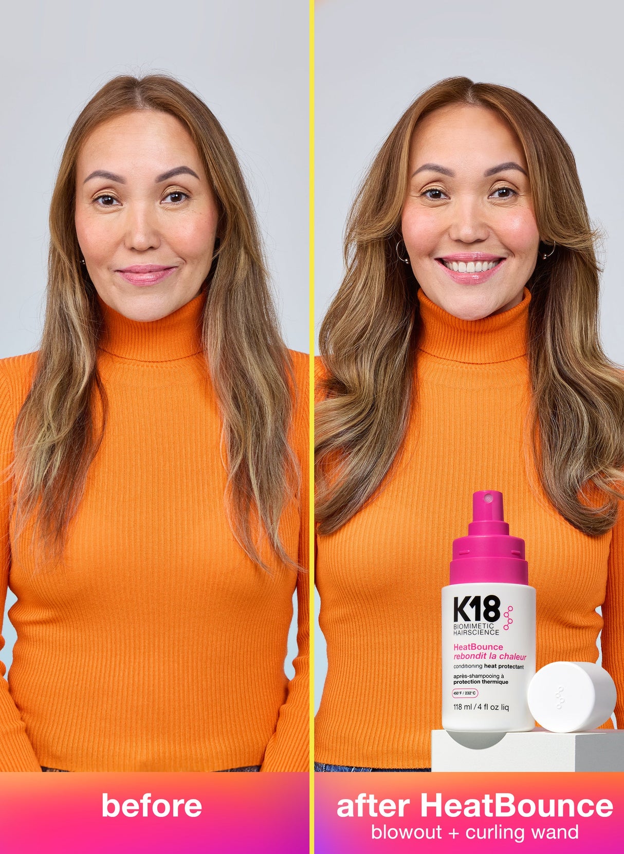 K18 Biomimetic Hairscience Heat Bounce Conditioning Heat Protectant 4 fl. oz.