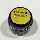 Bossy 3D Solid Clay Gel | Non-Sticky Moldable Nail Art Gel