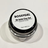 Bossy 3D Solid Clay Gel | Non-Sticky Moldable Nail Art Gel