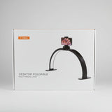 JNBS 29" Foldable Half Moon LED Light with Phone Holder - White