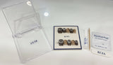 KUZA Press On Nails - Square Brown Cat Eye - 8854/8855/8856