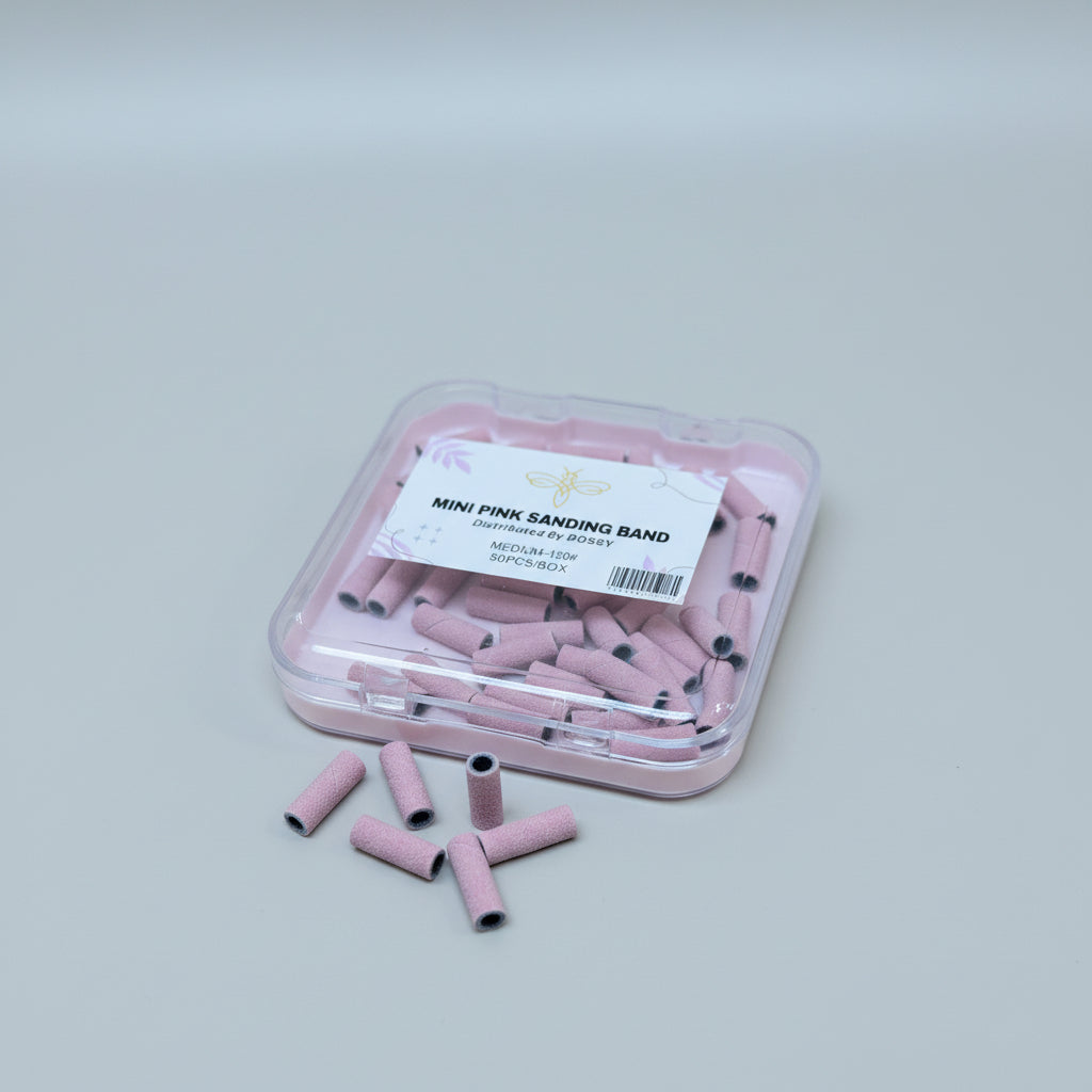 Bossy Bee Mini Pink Sanding Bands (50pcs / Box)