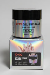 DND Gel Tips Glue Clear – Solid Gel Adhesive for Nail Extensions (HEMA & TPO Free)