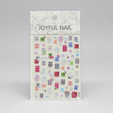 Joyful Nail 3D Vintage Floral Frame Embossed Nail Stickers RQ180