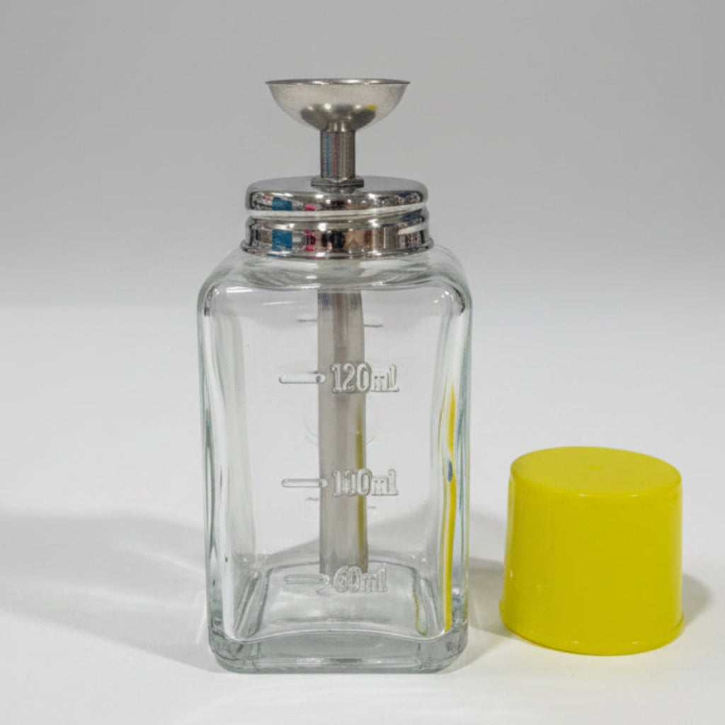 JNBS nail tool empty glass pump bottle 180ml