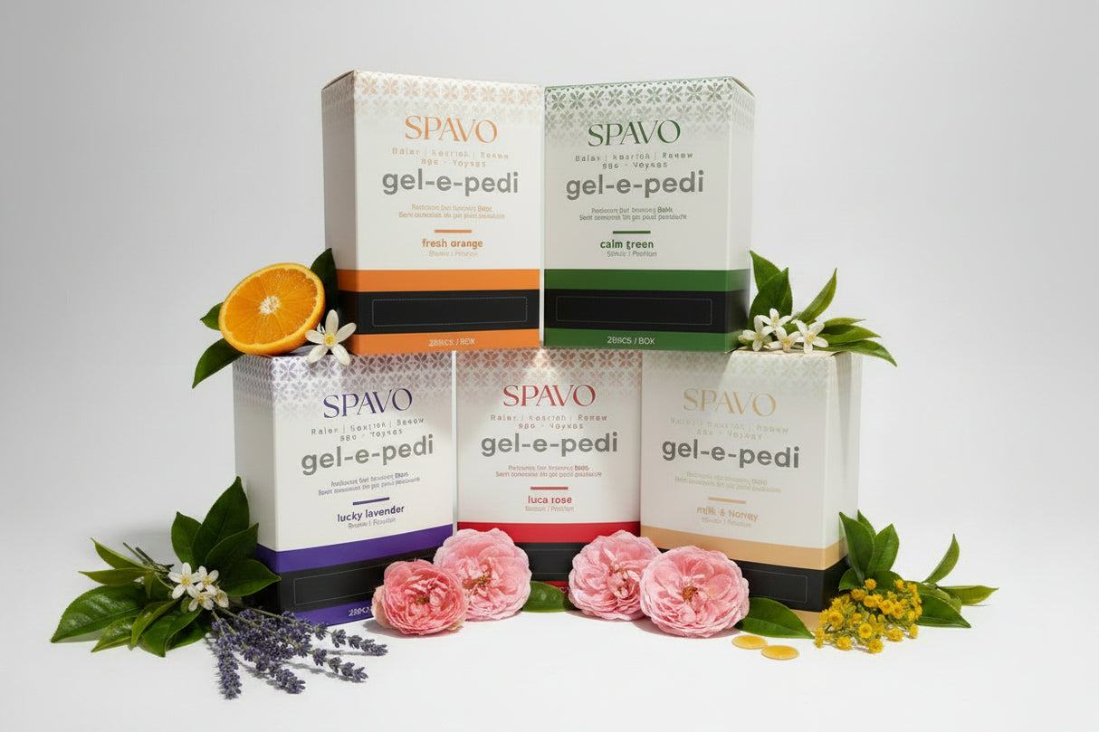SPAVO GEL-E-PEDI Luxury 2-Step Jelly Foot Spa