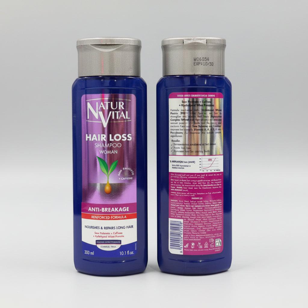 Natur Vital Hair Loss Anti-Breakage Nourishes & Stregthens Long Hair Shampoo for Women (300 mL)