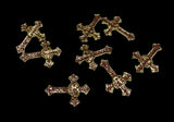 JNBS Nail Charm 3D Cross Heart Shaped Alloy (8pcs)