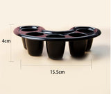 JNBS Plastic Nail Soak-Off Bowls (Set of 2) | Manicure Care Trays 9016 - Assorted color