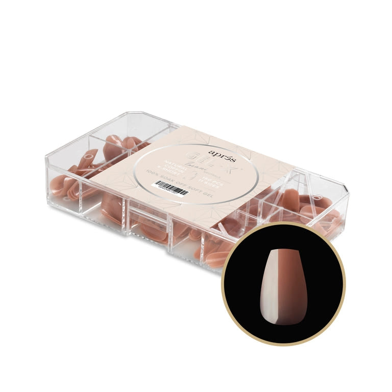 Apres Gel X™ NEUTRALS Box of 150pcs Imani Natural Coffin Tips