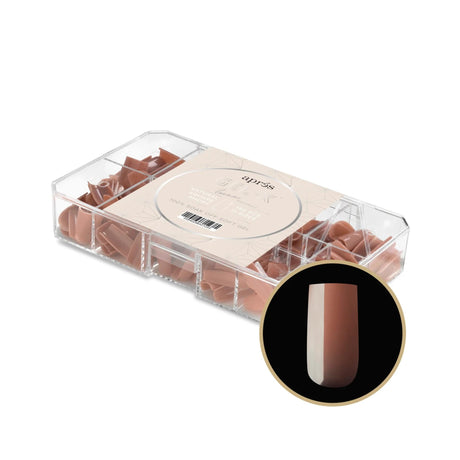 Apres Gel X™ NEUTRALS Box of 150pcs Imani Natural Square Tips