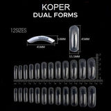 Koper Plastic Form Nail Duo Form Tips 120/pack