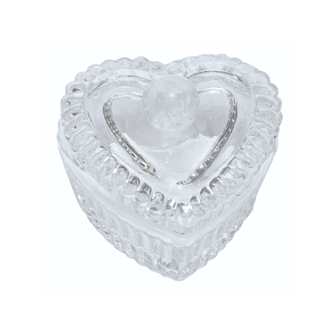JNBS Empty Small Glass Crystal Heart Cup