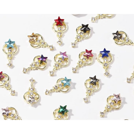 JNBS Nail Charm Rhinestones Stars Shape 7362 (12pcs)