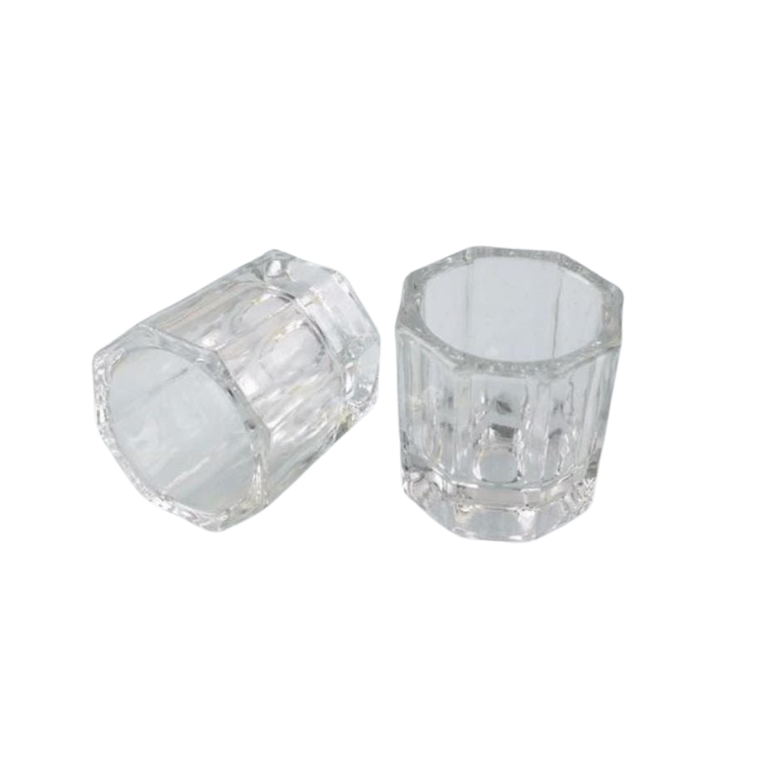 JNBS Empty Clear Glass Dappen Dish 1pc (Assorted Color)