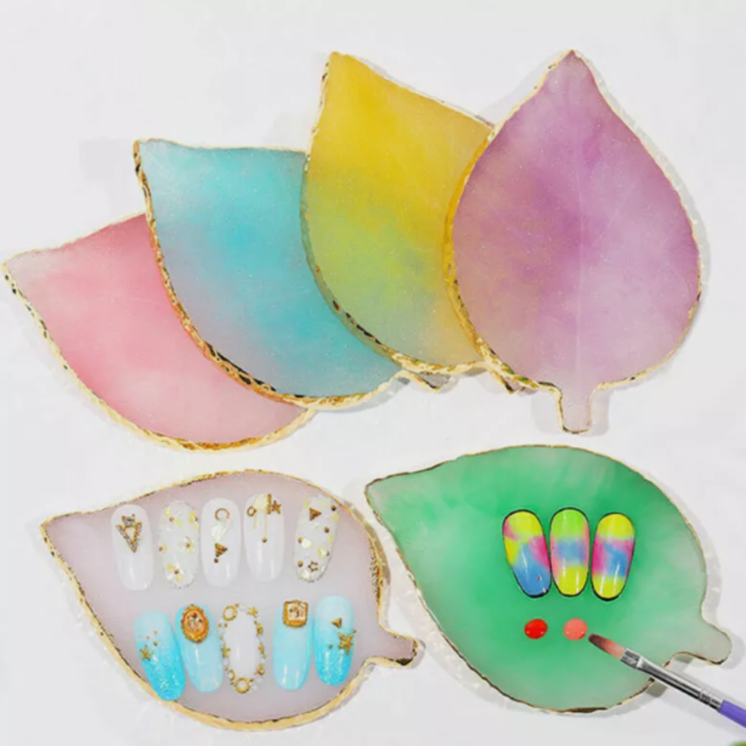 JNBS Resin Nail Art Painting Tray (Assorted Color/Shape)