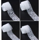 JNBS Nail Foil Box of 10 Sheets White Flowers