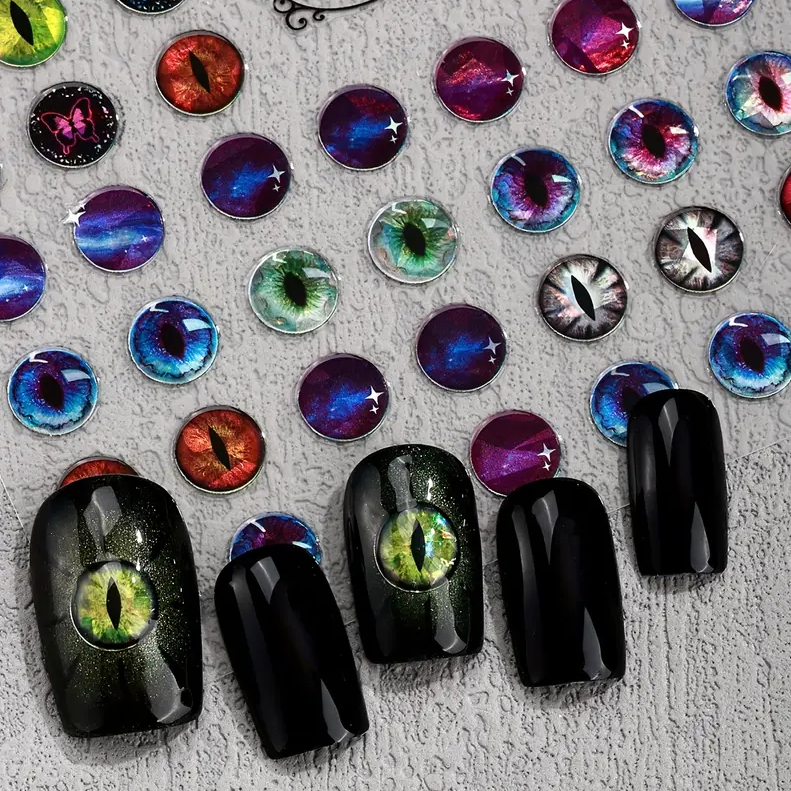 JNBS Nail Sticker Halloween Cat's Eye