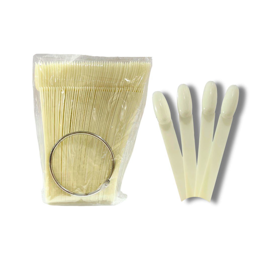 JNBS Nail Swatch Sample Display Round (50 pcs/pack) Natural