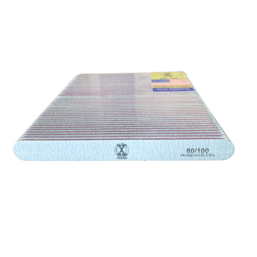 Japan Sandpaper Nail X File Regular Zebra Pink (80/100)