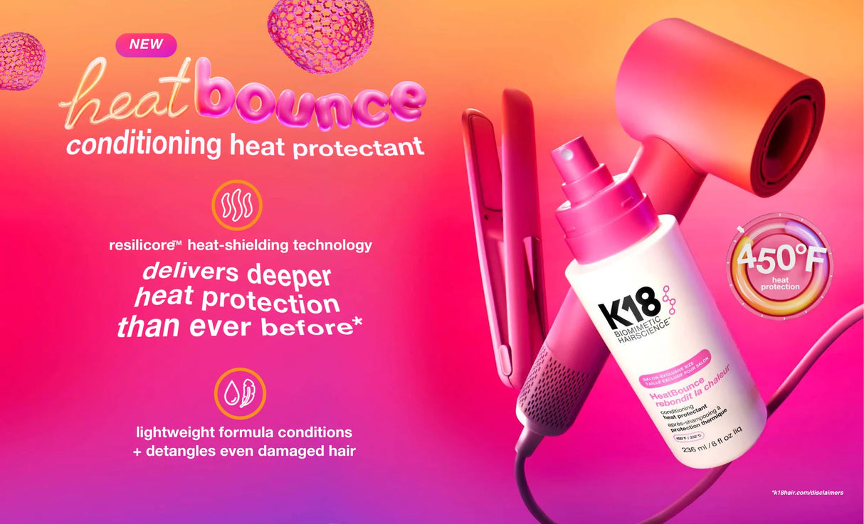 K18 Biomimetic Hairscience Heat Bounce Conditioning Heat Protectant 8 fl. oz.