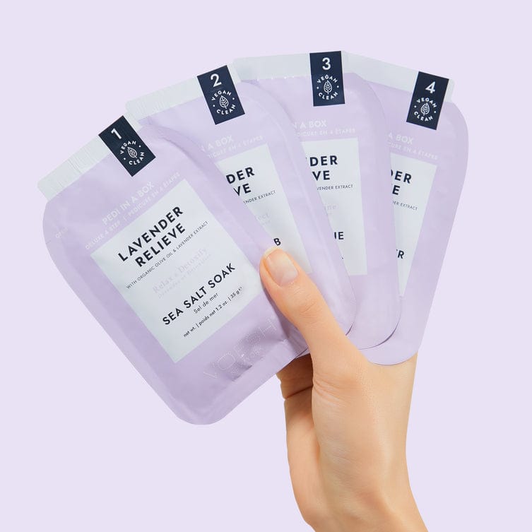VOESH Pedi In A Box Deluxe 4 Step Lavender Relief