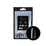 Apres Gel X™ Refill Bags (50pcs) Natural Round Long Tips