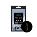 Apres Gel X™ Refill Bags (50pcs) Natural Round Long Tips