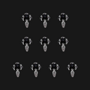 JNBS Nail Charm Rhinestones Halloween