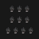 JNBS Nail Charm Rhinestones Halloween