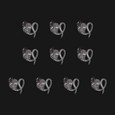 JNBS Nail Charm Rhinestones Halloween