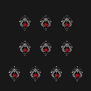 JNBS Nail Charm Rhinestones Halloween