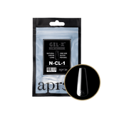 Apres Gel X™ Refill Bags (50pcs) Natural Coffin Long Tips