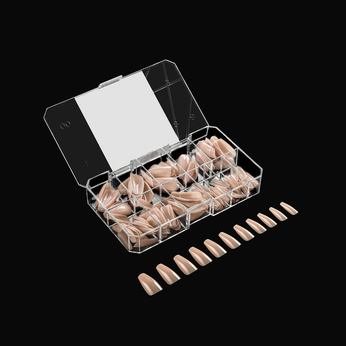 Apres Gel X™ NEUTRALS  Box of 150pcs Alex Natural Coffin Tips