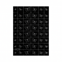 JNBS Nail Sticker Airbrush Stencil