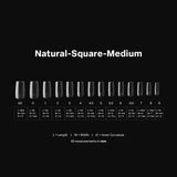 Apres Gel X™ Natural Square Medium Tips Box of 600pcs
