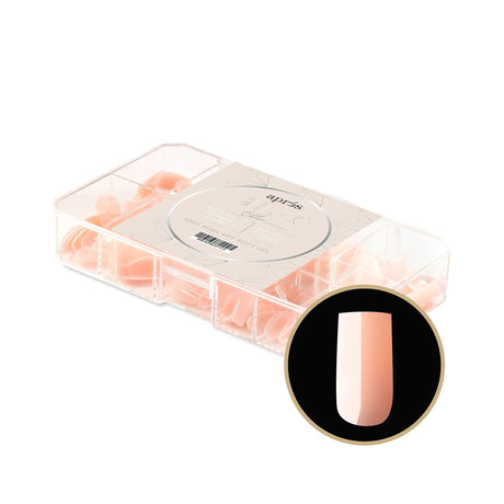 Apres Gel X™ NEUTRALS Box of 150pcs Chloe Natural Square Tips