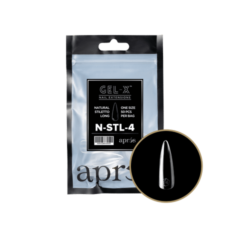 Apres Refill Bags (50pcs) Natural Stiletto Long