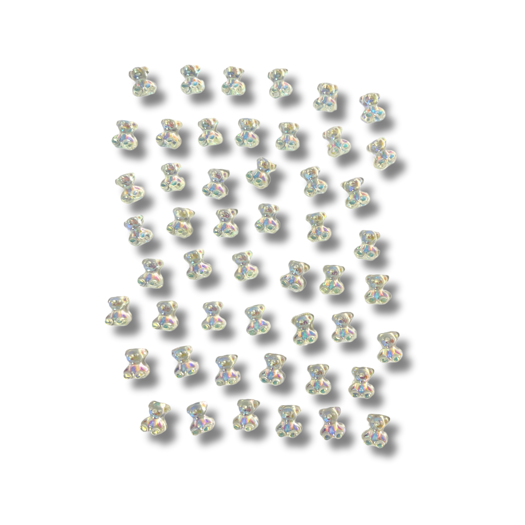 JNBS Nail Charm 3D Kawaii Aurora Gummy Bear (50pcs)