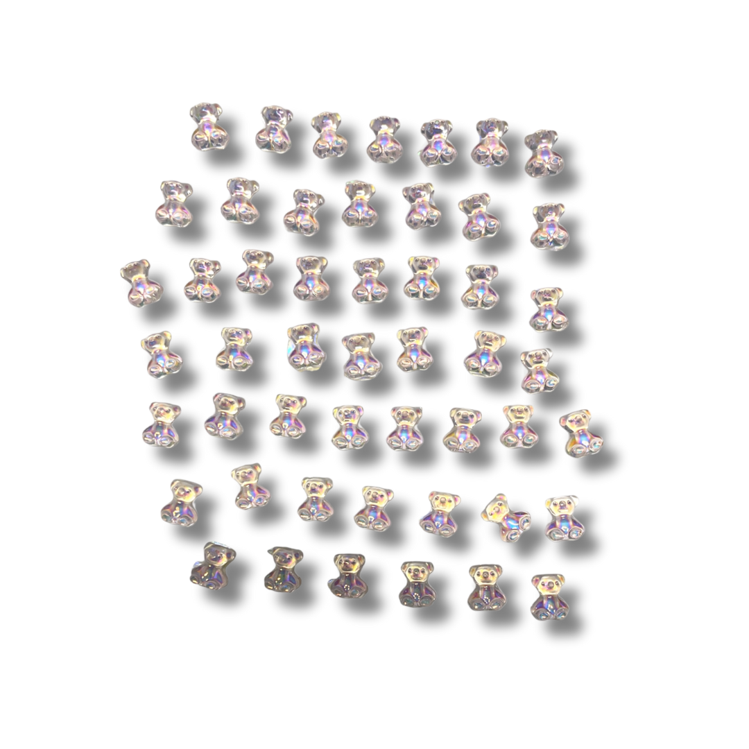 JNBS Nail Charm 3D Kawaii Aurora Gummy Bear (50pcs)